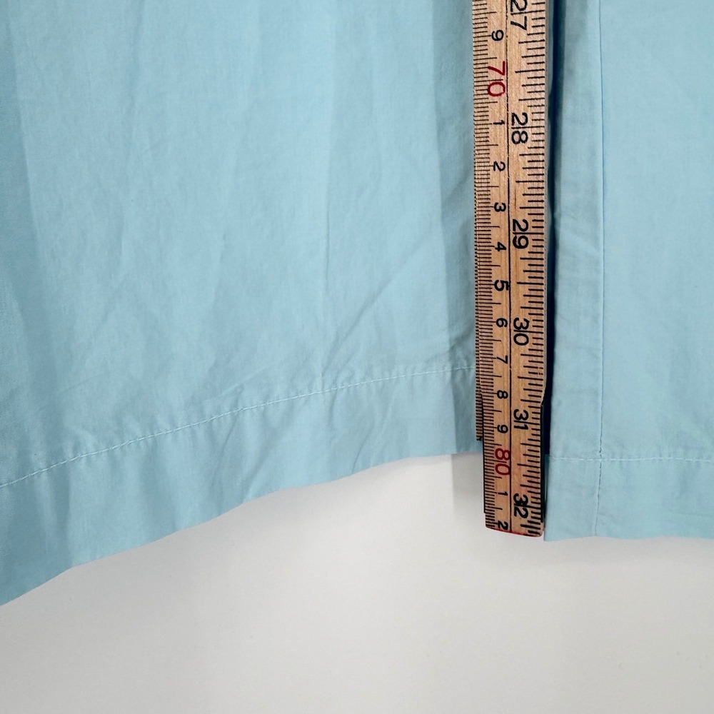 NWOT Stark X Wide Leg Pants Light Blue Cotton Stretch Drawstring Made in USA M - Picture 13 of 15